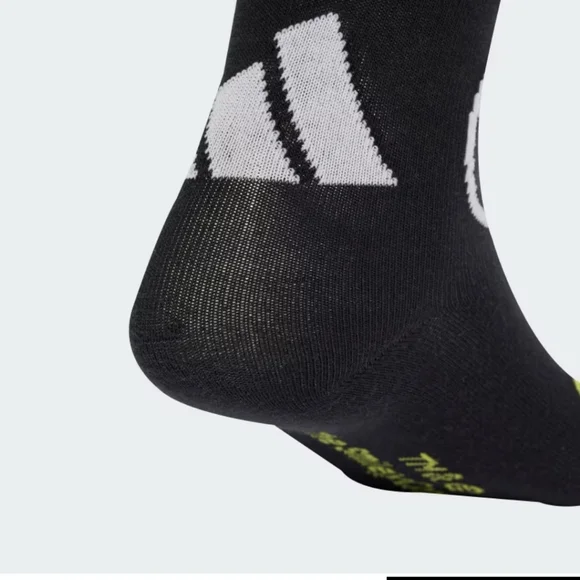 NWT Men's Adidas Smiley World Crew Socks - Yellow and Gray - Picture 14 of 16